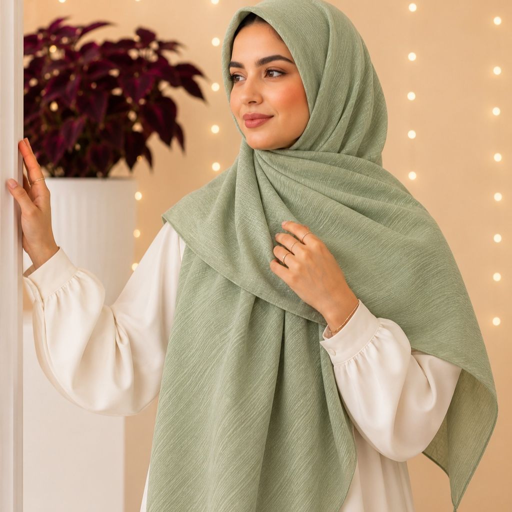 مشخصات روسری نخی درختی زنانه و دخترانه ساده