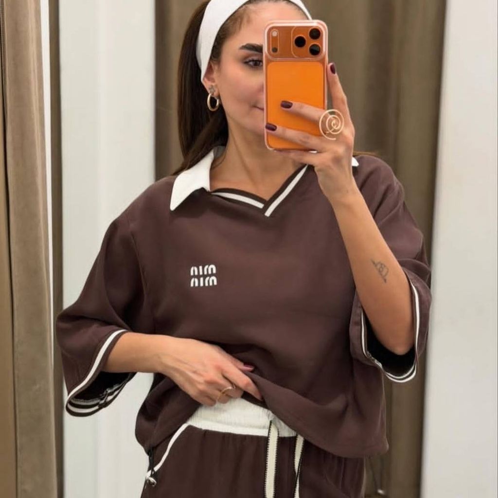 خرید انلاین ست اورجینال  تیشرت و شلوار زنانه miumiu