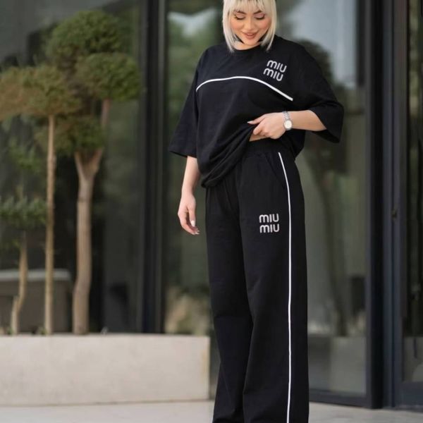 ست تیرشت و شلوار زنانه miu miu