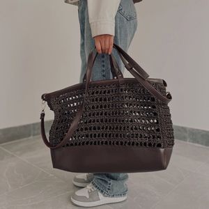 خرید آنلاین کیف رافیا با متریال چرم