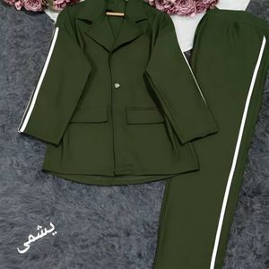 مشخصات ست کت شلوار اسپرت کتان کش فری تا 48