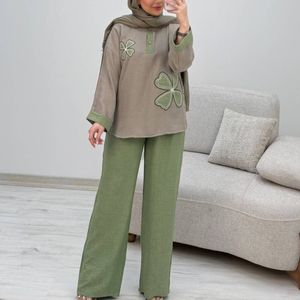 مشخصات شومیز شلوار زنانه دخترانه کنفی سبک راحت خنک