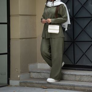 ست تونیک شلوار ستیا سبز