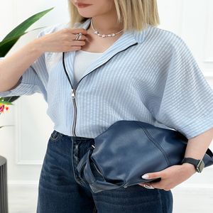 خرید اینترنتی قیمت وست راه راه جلو زیپ ربکا