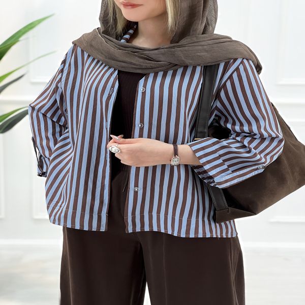 شومیز راه راه زنانه لامیا