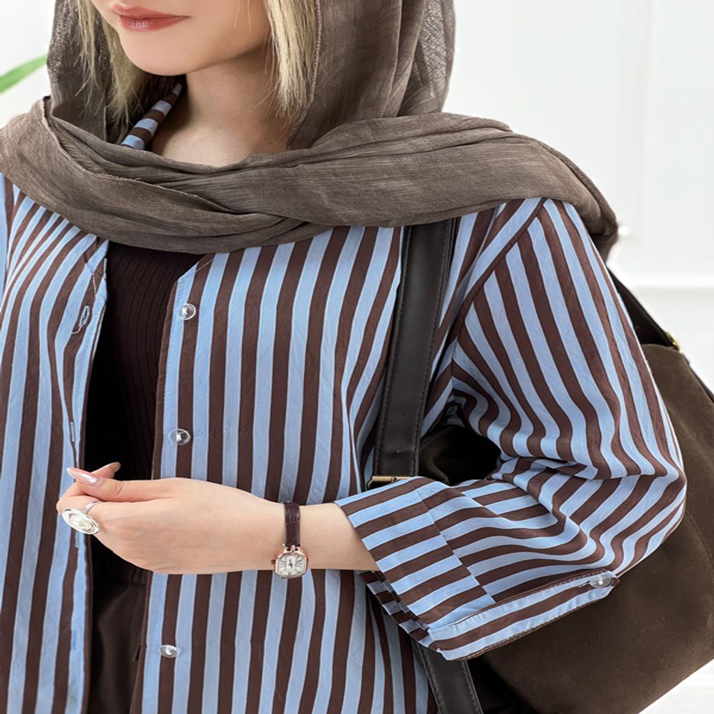 خرید اینترنتی قیمت شومیز راه راه زنانه لامیا