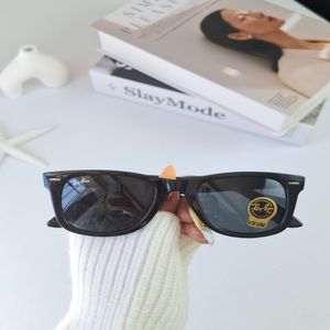 مشخصات عینک آفتابی ریبن RayBan مردانه مدل ویفر شیشه سنگی ضد خش شفافیت بالا