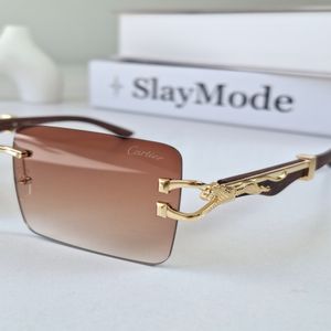 خرید انلاین عینک آفتابی کارتیر Cartier قهوهای مربعی زنانه UV400