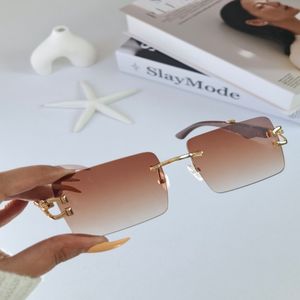 قیمت عینک آفتابی کارتیر Cartier قهوهای مربعی زنانه UV400