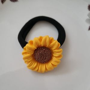 کش موی حوله‌ای طرح گل آفتابگردان