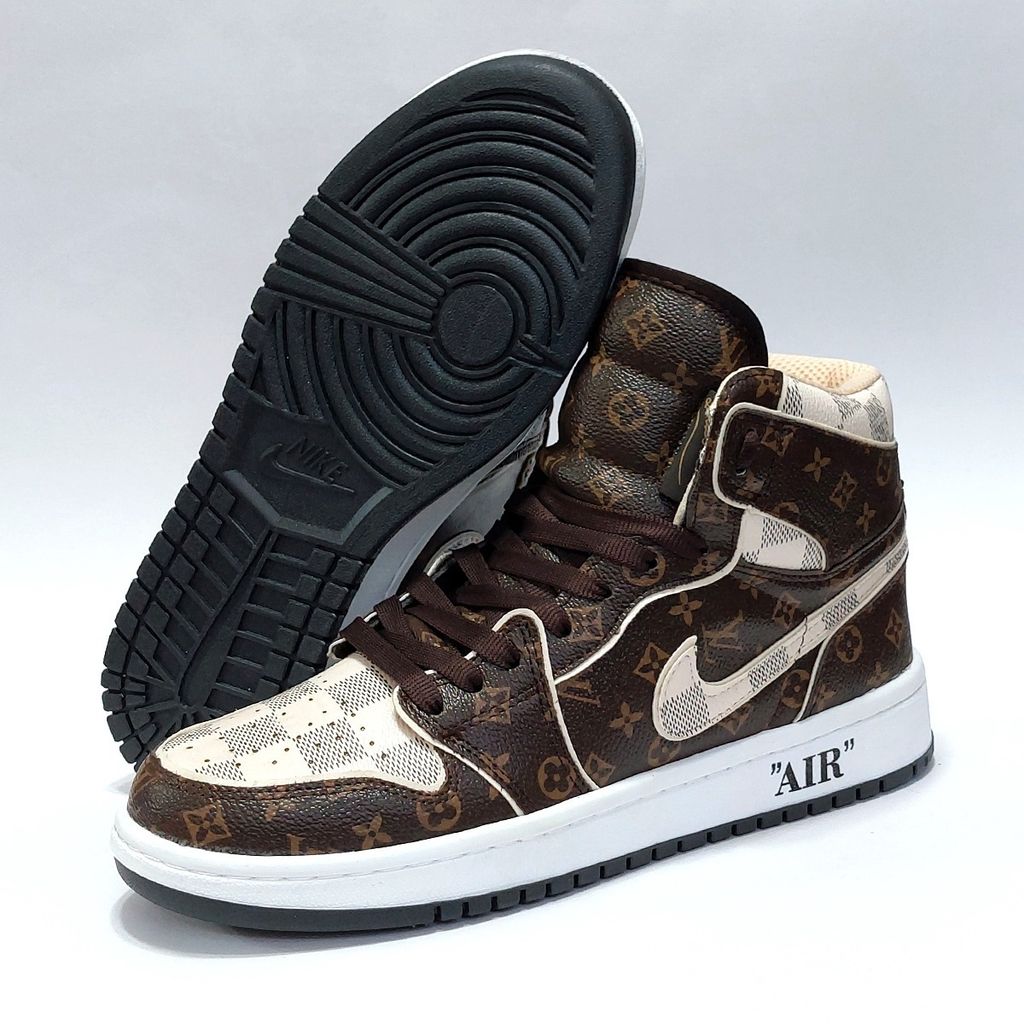 قیمت ارزان کتانی نایک جردن وان ساقدار طرح لوییز ویتون Nike Jordan LV
