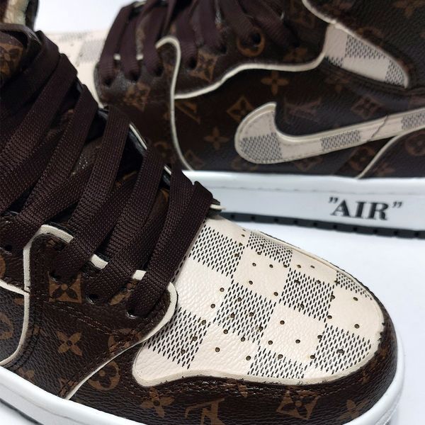 کتانی نایک جردن وان ساقدار طرح لوییز ویتون Nike Jordan LV
