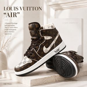 کتانی نایک جردن وان ساقدار طرح لوییز ویتون Nike Jordan LV