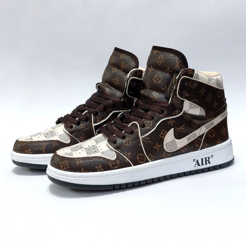 فروش اینترنتی کتانی نایک جردن وان ساقدار طرح لوییز ویتون Nike Jordan LV