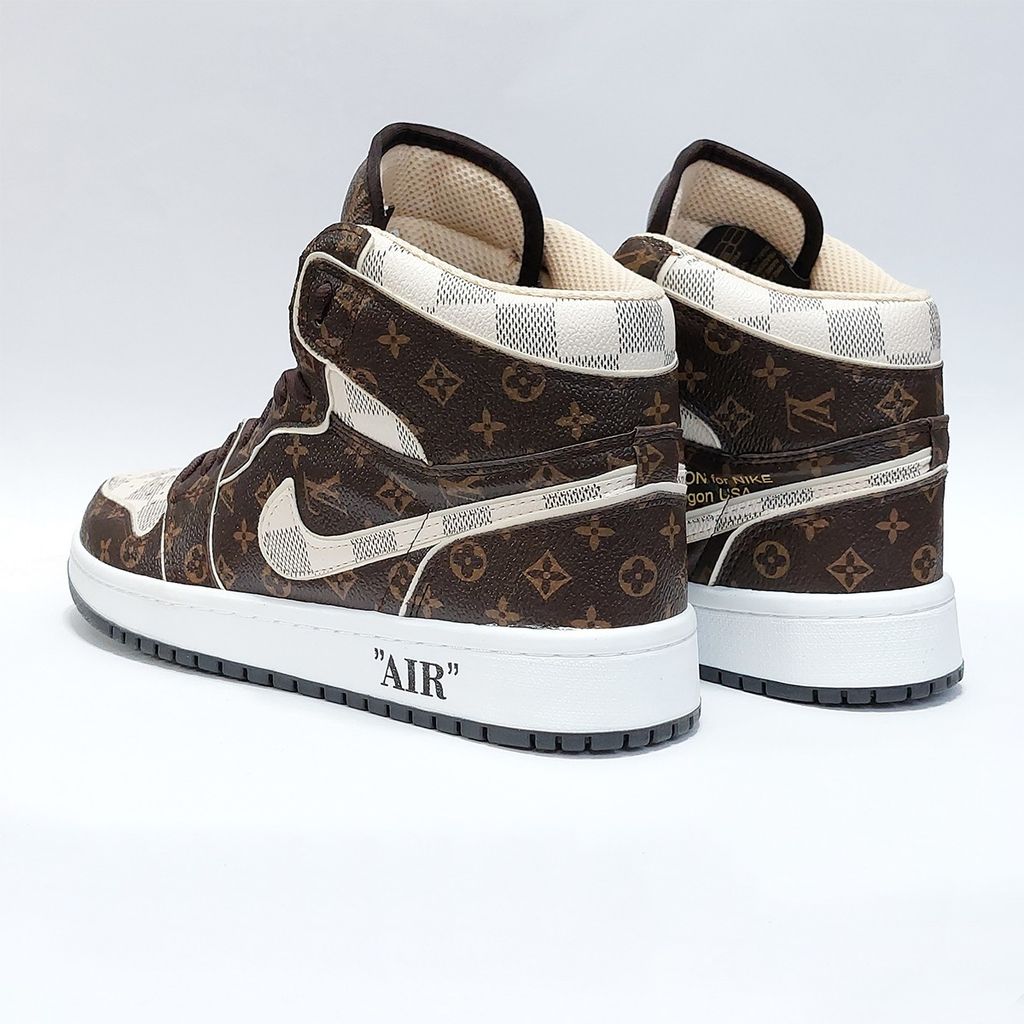 قیمت ارزان کتانی نایک جردن وان ساقدار طرح لوییز ویتون Nike Jordan LV