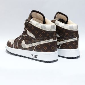 قیمت ارزان کتانی نایک جردن وان ساقدار طرح لوییز ویتون Nike Jordan LV