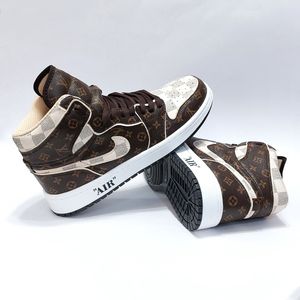 خرید آنلاین کتانی نایک جردن وان ساقدار طرح لوییز ویتون Nike Jordan LV