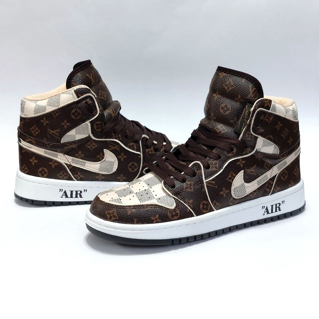 خرید انلاین کتانی نایک جردن وان ساقدار طرح لوییز ویتون Nike Jordan LV