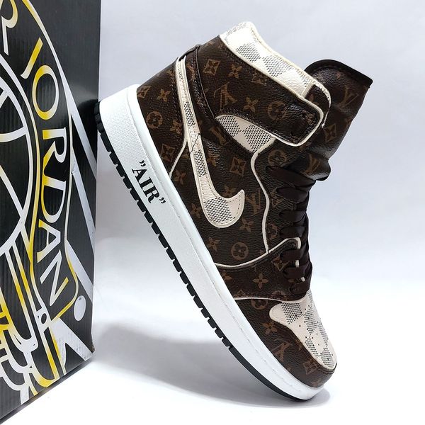 کتانی نایک جردن وان ساقدار طرح لوییز ویتون Nike Jordan LV