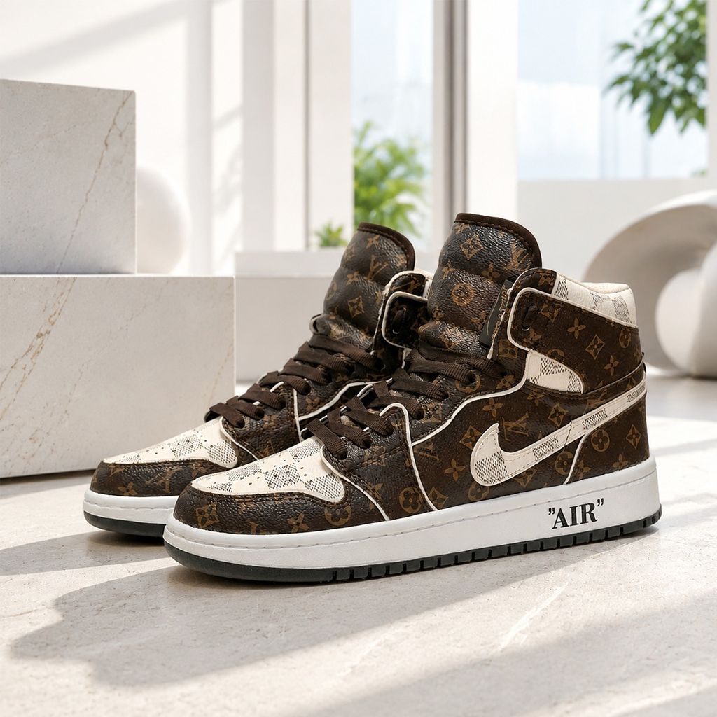 مشخصات کتانی نایک جردن وان ساقدار طرح لوییز ویتون Nike Jordan LV