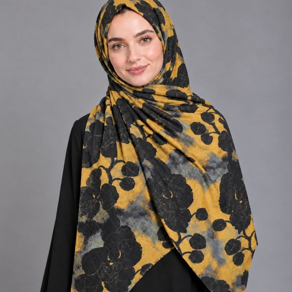 قیمت ارزان شال نخی زنانه کد V9082