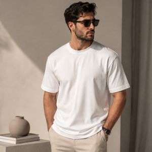 تیشرت مردونه سفید ساده