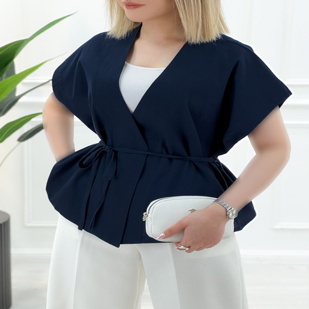 خرید اینترنتی قیمت وست کمربندی چپ و راستی زنانه میشل - سرمه‌ای