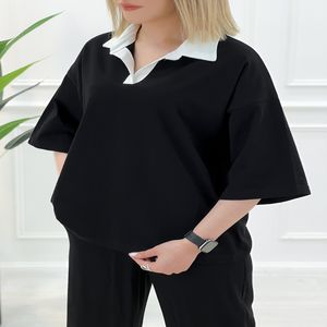 خرید اینترنتی قیمت تیشرت یقه دار دخترانه تمنا