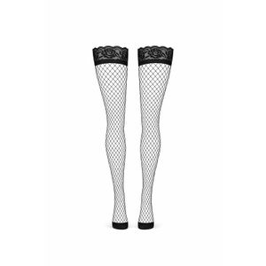 جوراب بالای زانو توری گیپور دار ژله ای