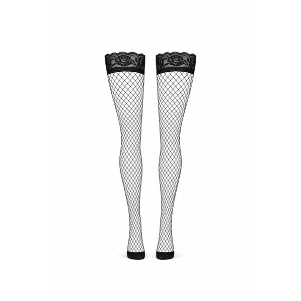 جوراب بالای زانو توری گیپور دار ژله ای