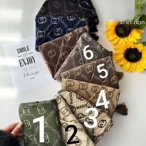 شال نخی برشکا تابستانه طرح دار گوچی