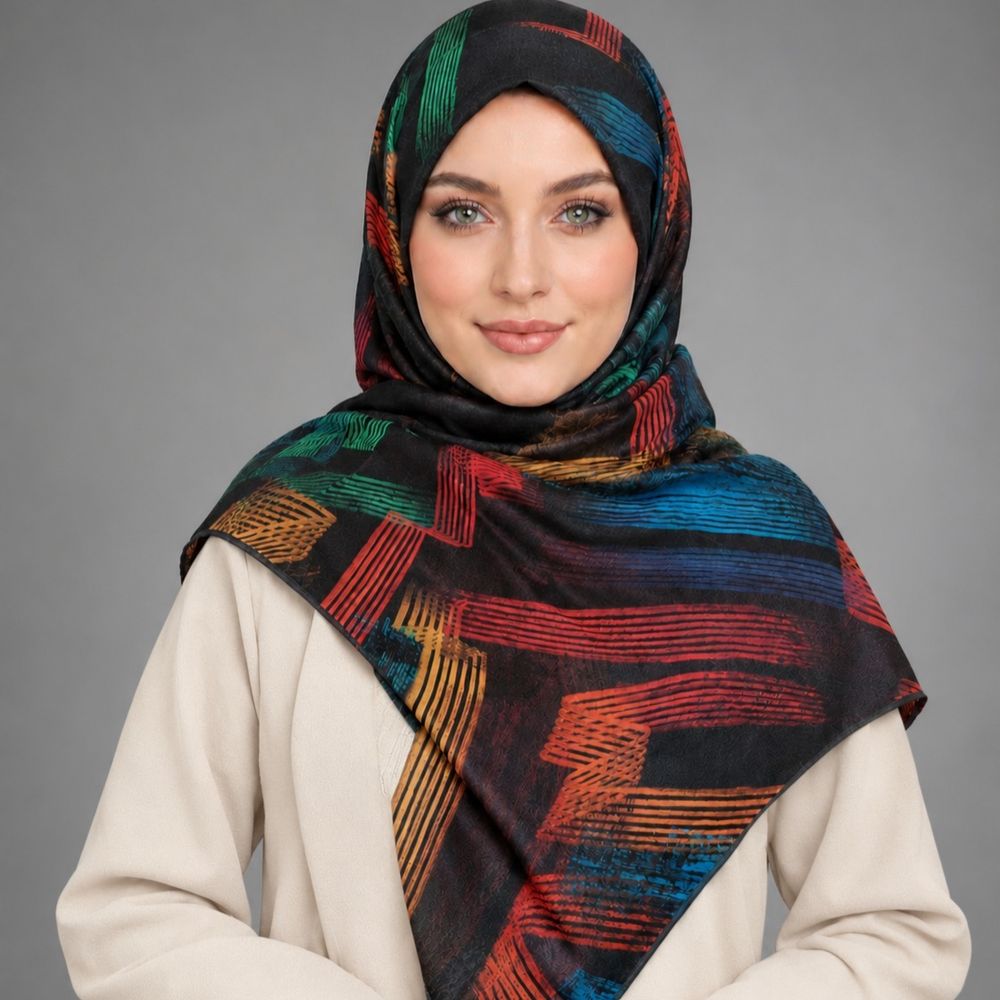 خرید آنلاین روسری کرپ حریر قواره 130 سیمارو کد R222