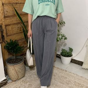 خرید اینترنتی شلوار نیم بگ پارچه ای ریزشی