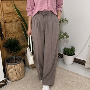 شلوار نیم بگ پارچه ای ریزشی