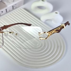 خرید انلاین عینک بلوکات کارتیر دسته چوبی طرح مربعی شفاف