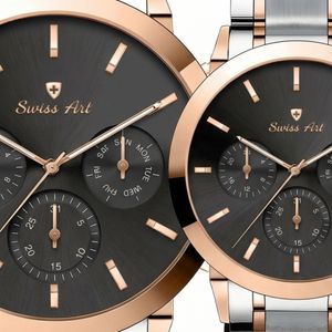 خرید اینترنتی قیمت ست ساعت مچی سوییس آرت مدل 920148-149SR1601