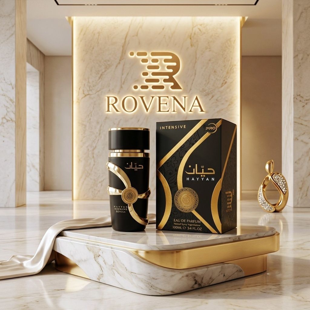 فروش اینترنتی عطر ادکلن 2026 مردانه حیان اینتنسیو روونا فرانسه گرم و شیرین شیشه لوکس