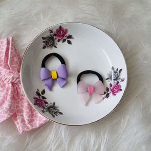 خرید اینترنتی کش مو حوله‌ای طرح پاپیون رنگی