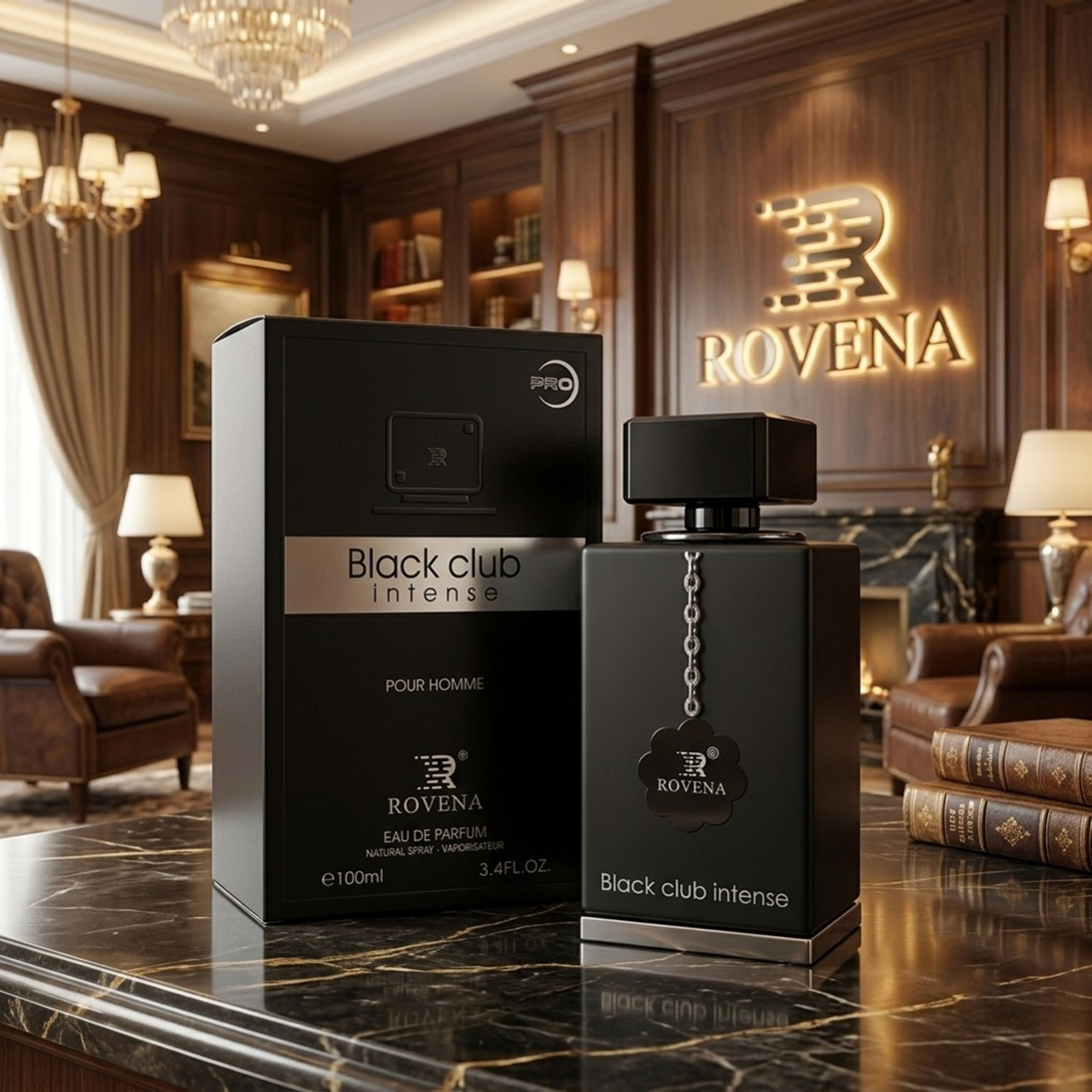 خرید انلاین عطر ادکلن 2026 مردانه کلاب د نویت اینتنس روونا فرانسه سری پرو اسانس فرانسه