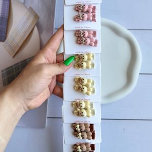 خرید آنلاین گیره انبری دخترانه طرح خرگوش وارداتی کودک و نوزاد رنگ کرم