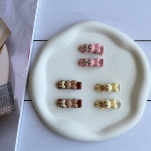گیره انبری دخترانه طرح خرگوش وارداتی کودک و نوزاد رنگ کرم