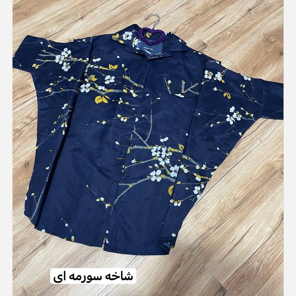 خرید اینترنتی قیمت شومیز پانچو زنانه نخی طرحدار شیک و خنک مدل آزاد