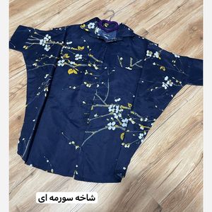 خرید اینترنتی قیمت شومیز پانچو زنانه نخی طرحدار شیک و خنک مدل آزاد