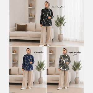 خرید اینترنتی قیمت شومیز پانچو زنانه نخی طرحدار شیک و خنک مدل آزاد