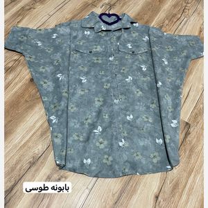 خرید اینترنتی قیمت شومیز پانچو زنانه نخی طرحدار شیک و خنک مدل آزاد