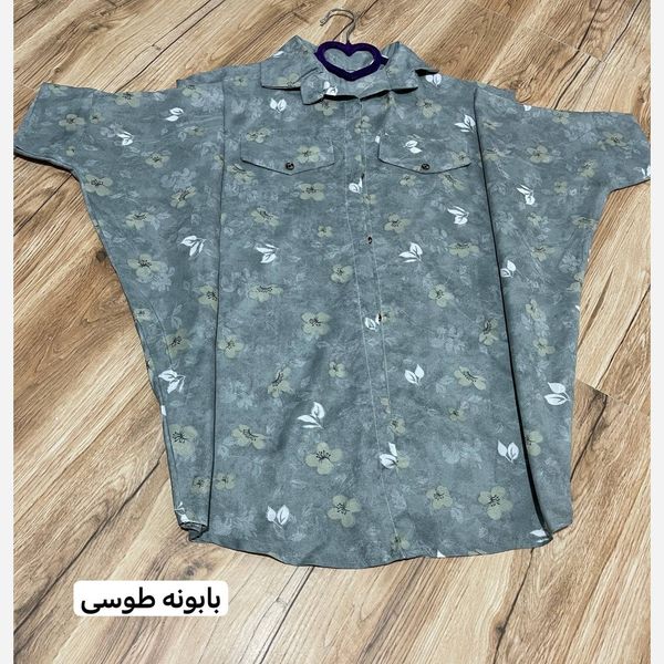 شومیز پانچو زنانه نخی طرحدار شیک و خنک مدل آزاد