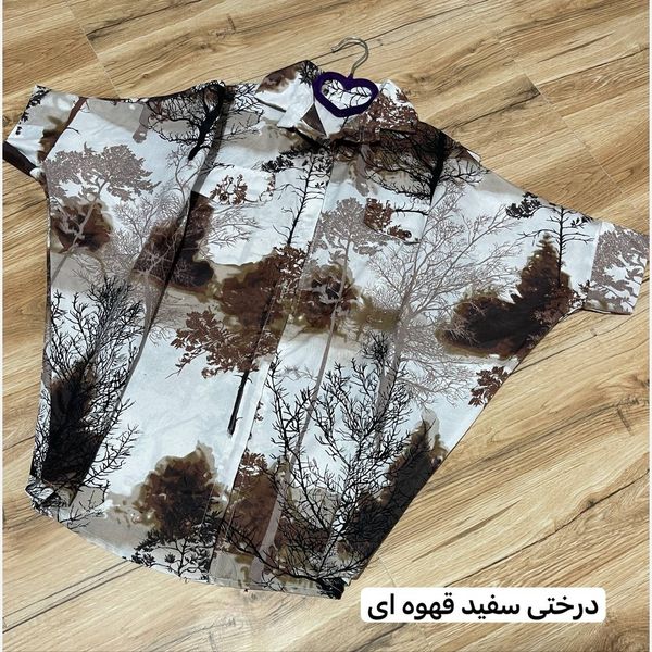 شومیز پانچو زنانه نخی طرحدار شیک و خنک مدل آزاد