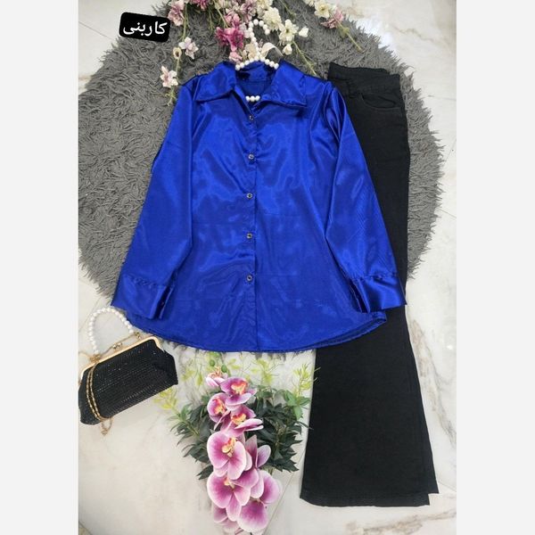 شومیز مجلسی ساتن محرمی