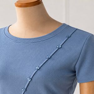خرید اینترنتی قیمت تیشرت یقه گرد زنانه آزاده