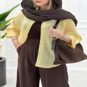 شومیز مانتو آترین زنانه - لیمویی